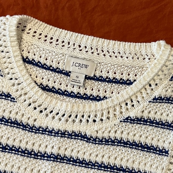 J. Crew Navy and White Striped Tank Top - Picture 7 of 12